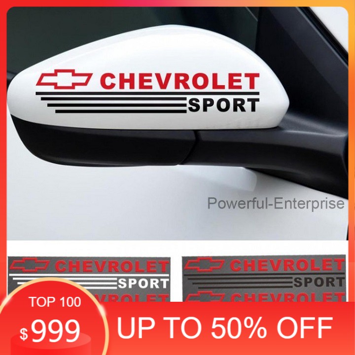 [HOT] Bộ tem dán gương chiếu hậu Logo Chevrolet trang trí Ô tô, Xe hơi