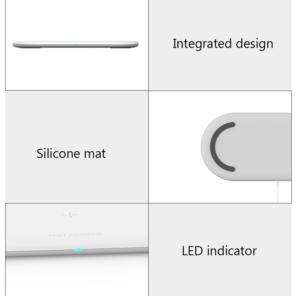 Bộ Sạc Không Dây Thông Minh 3 Trong 1 10w Dùng Cho Iphone I-Watch Air Pods