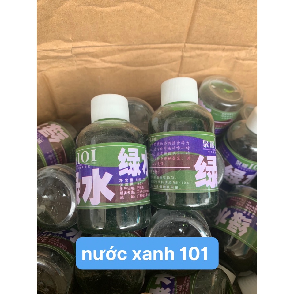 Hương liệu nước xanh 101, hương liệu tinh mùi câu chép trắm cỏ câu cá nước ngọt câu đài, hương liệu 