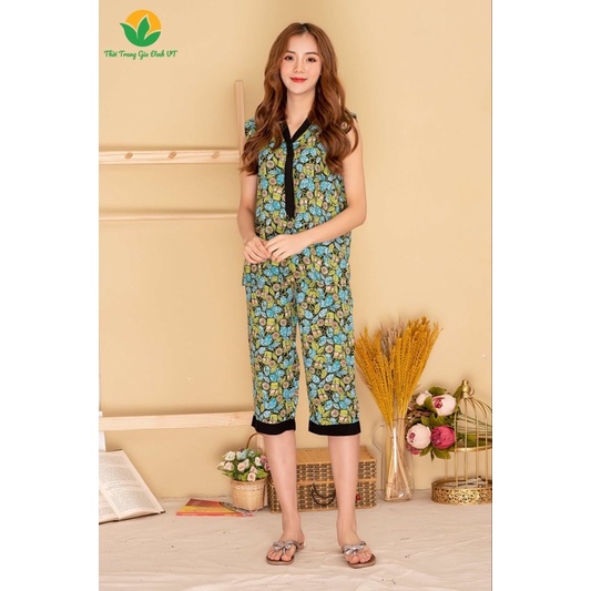 Bộ lanh quần lửng áo sát nách Việt Thắng
