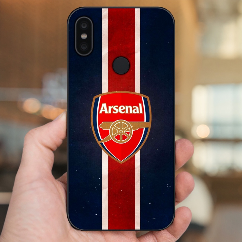 Ốp lưng Xiaomi Redmi S2 viền đen in hình Arsenal FC