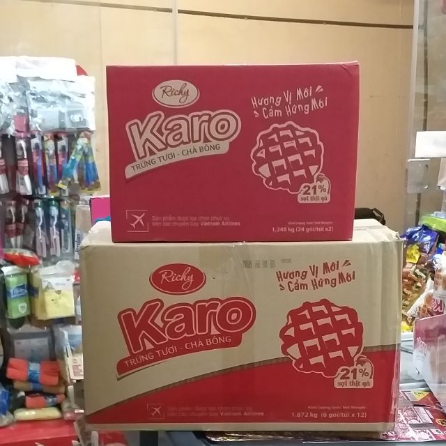 Thùng bánh Karo thùng 72 cái