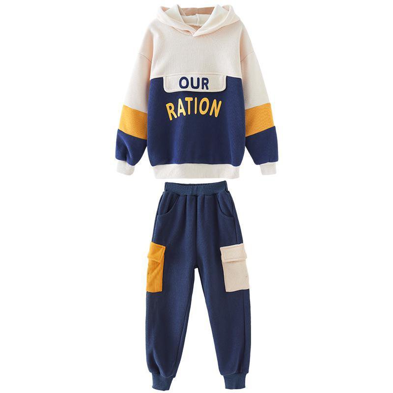 New Korean Style Childrens Matching Girls Red Sports Fashion Female Two Piece Children's Clothing