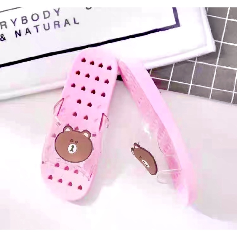 Dép lỗ gấu misha dép đi trong nhà siêu cute