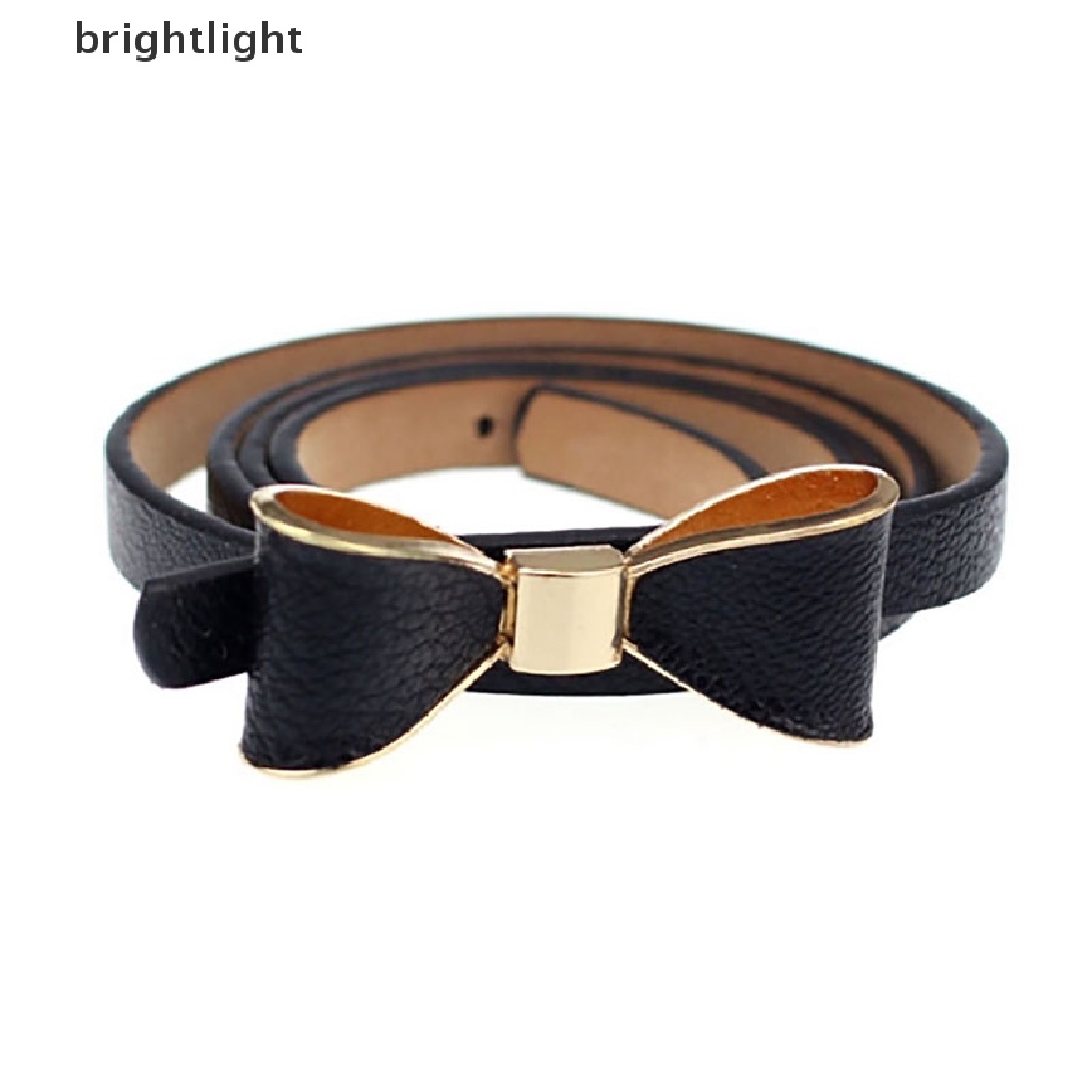 (brightlight) Women  Brief Waist Belt Narrow Stretch Dress Belt Thin Buckle Leather Waistband  [HOT SALE]