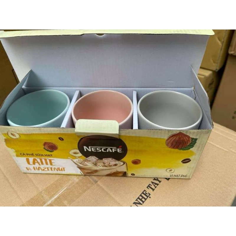 Combo 3 Ly sứ Dong Hwa, hàng khuyến mãi Nescafe.- Nhìn đẹp mê ly cả nhà ơi.- Quy cách 1 hộp 1 ly49k/ 3 ly