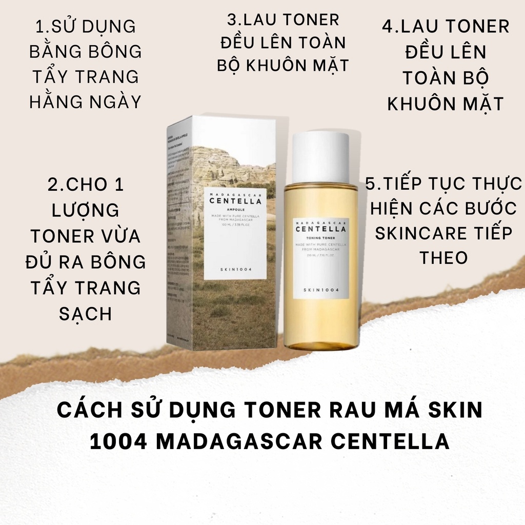 Nước Hoa Hồng Rau Má Skin1004 Madagascar Centella Toning Toner 210ml