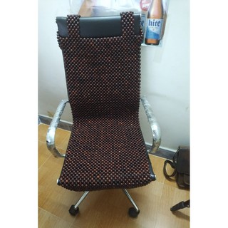 Lót Ghế Giám Đốc , Ghế Văn Phòng Hạt Gỗ Trắc Hạt 1,2cm - Kích thước 105cm x 45cm ( Mian.vn )