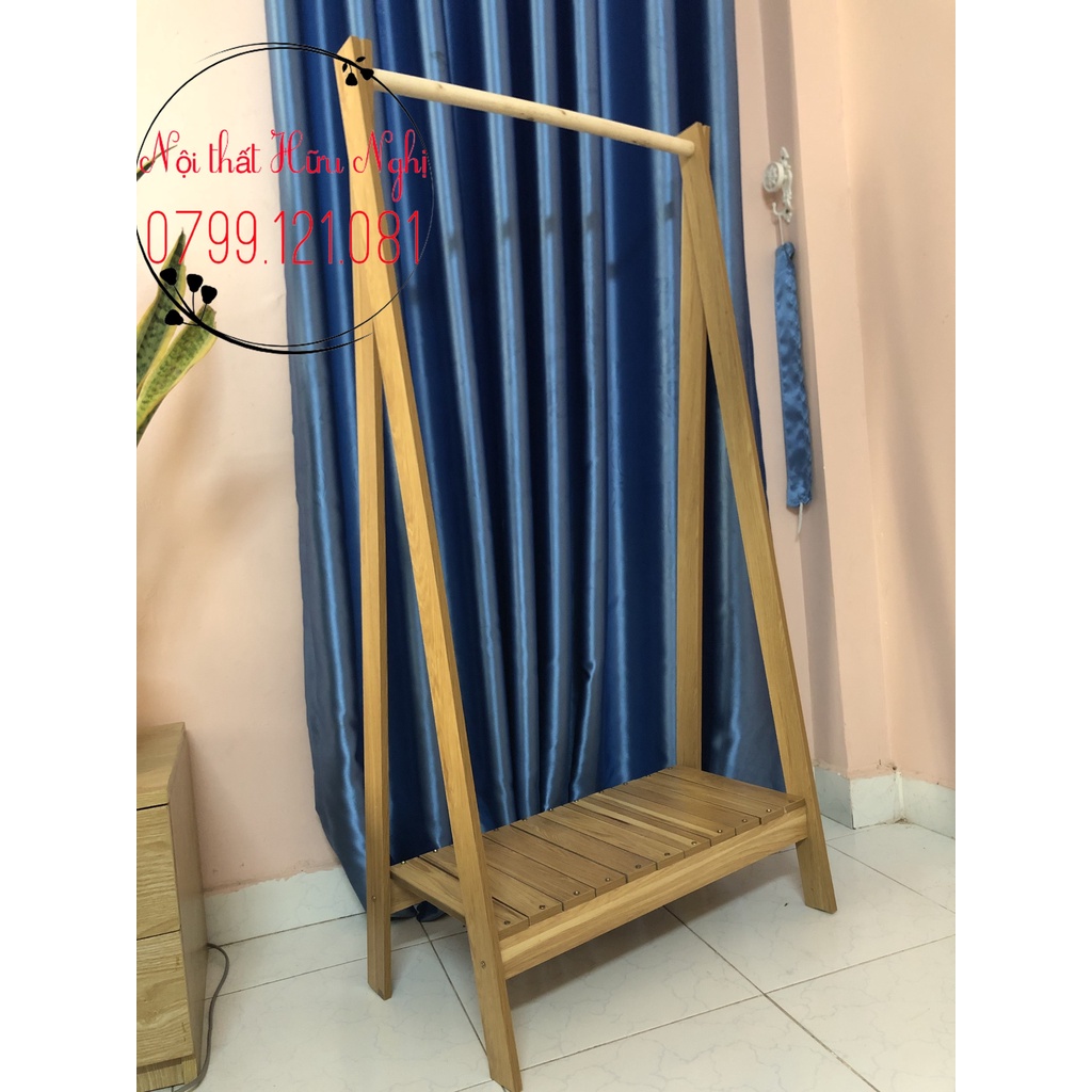Sào phơi gỗ móc quần áo