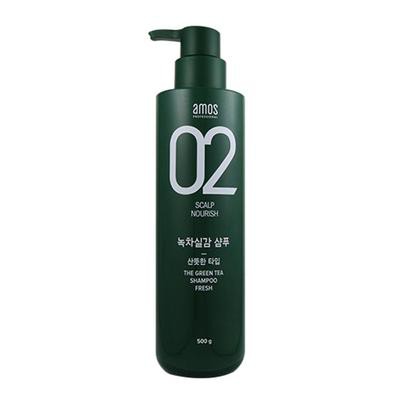 Dầu gội Amos The green tea shampoo fresh 500g