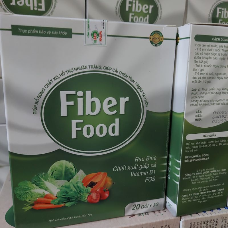 Chất xơ hòa tan Fiber Food hộp 20 gói