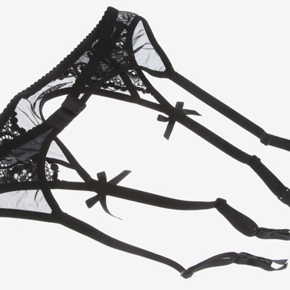 Set quần lót và nịt bít tất VARSBABY N019 chất liệu ren gợi cảm thời trang dành cho nữ