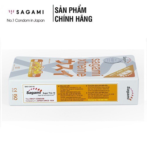 [SỐC][HÀNG CHÍNH HÃNG] Bao cao su Sagami Superthin (Hộp 10 chiếc),Nhật Bản, Siêu mỏng vô hình