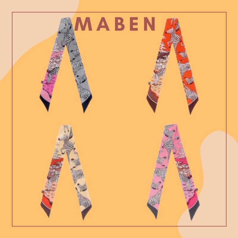 Khăn quấn túi xách in hình con ngựa vằn - Maben