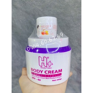 Kem body h+ dưỡng trắng da toàn thân 200g