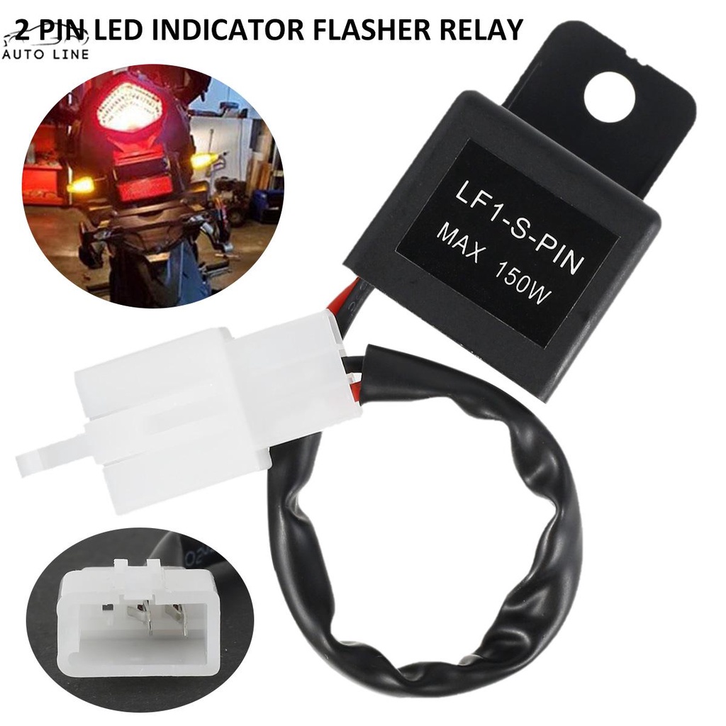 Rơ Le Đèn Xi Nhan 12V 12A / 150W 2 Pin Kèm Dây Chuyên Dụng Cho Xe Mô Tô SHOPCYC0888