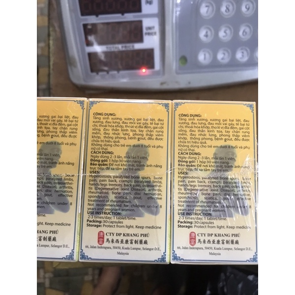 NHỨT KHỚP ĐƠN MALAYSIA CHÍNH HÃNG