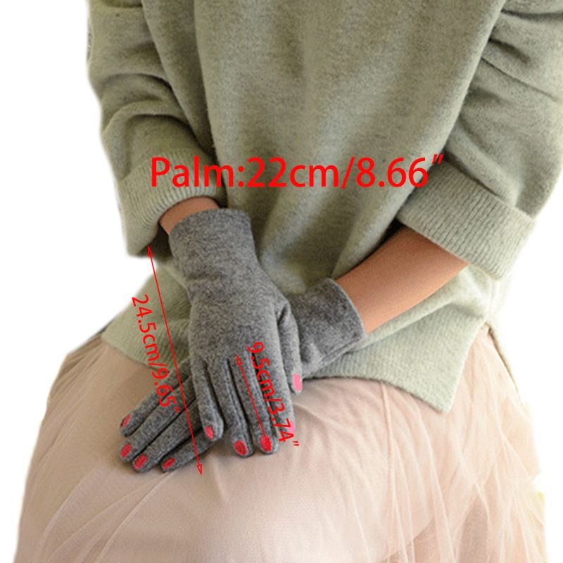 Găng Tay Len Giả Thêu Họa Tiết Xinh Xắn Cho Nữ