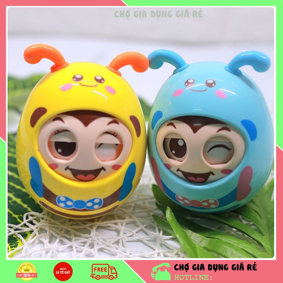 Lật Đật Đáng Yêu Cho Bé (Phát Nhạc Ngộ Nghĩnh, Chớp Mắt Dễ Thương, Làm Bằng Nhựa ABS An Toàn Cho Trẻ)