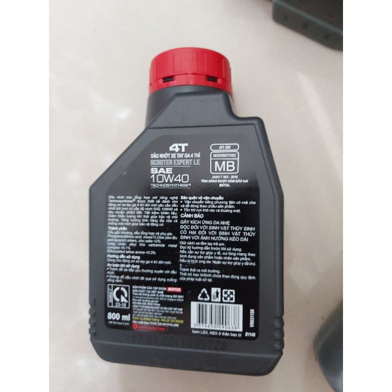 nhớt tay ga motul 800ml 10w40