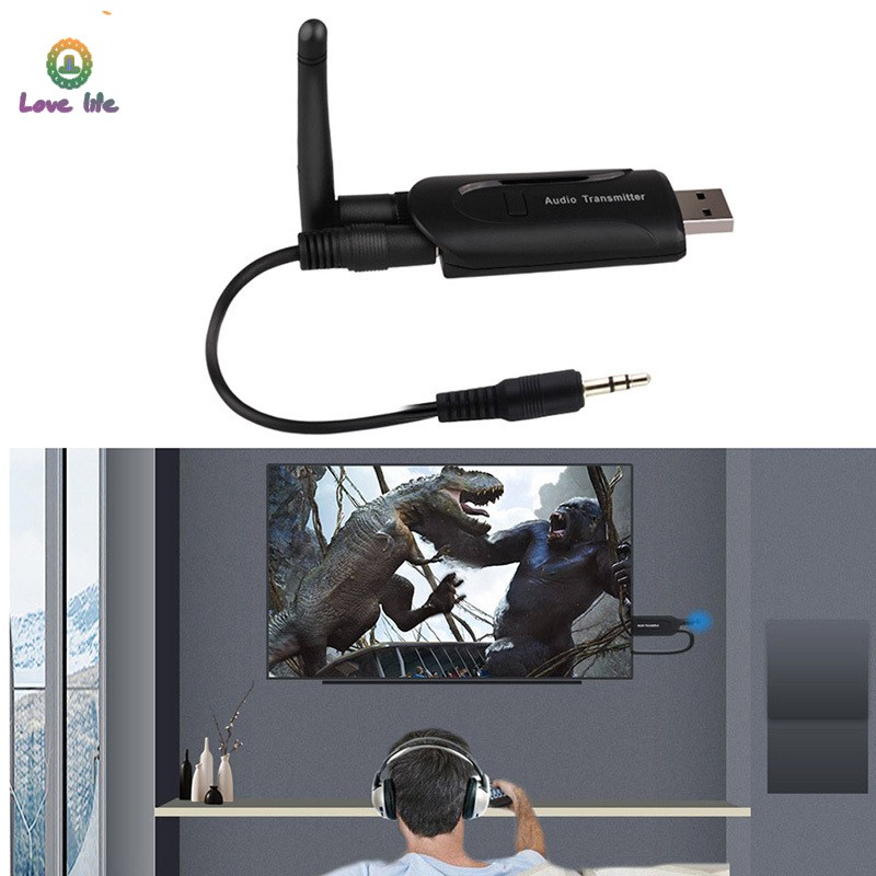 Thiết bị phát tín hiệu bluetooth 4.1 giác cắm 3.5mm kết nối TV dành cho tai nghe truyền hình