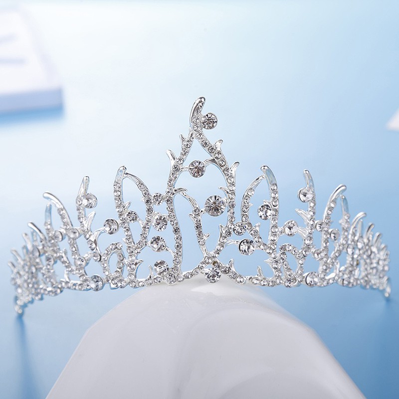 Vương miện đính đá cài tóc trang trí cô dâu