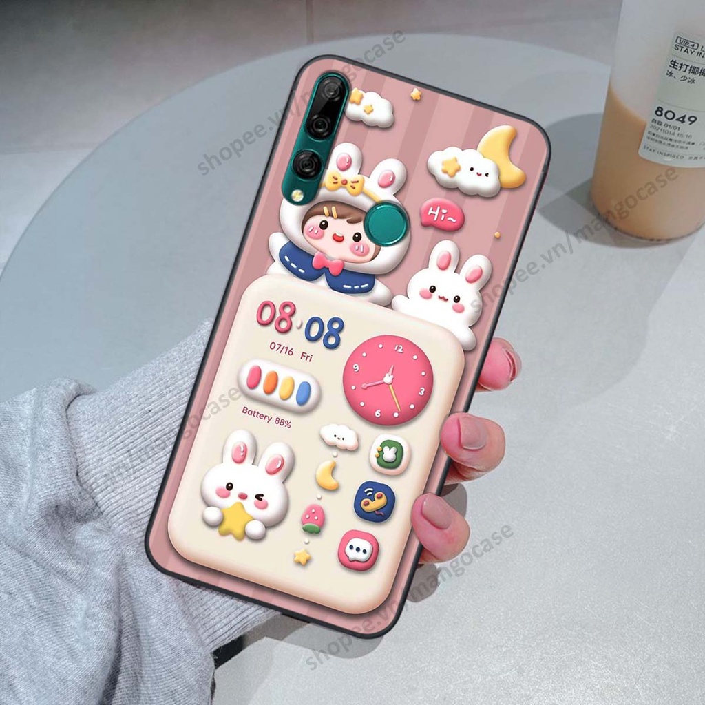 Ốp lưng Huawei Y9 2019 / Y9 Prime 2019 hình gấu, thỏ, đồng hồ cute dễ thương
