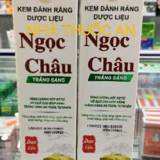 Kem đánh răng Ngọc Châu trắng sáng