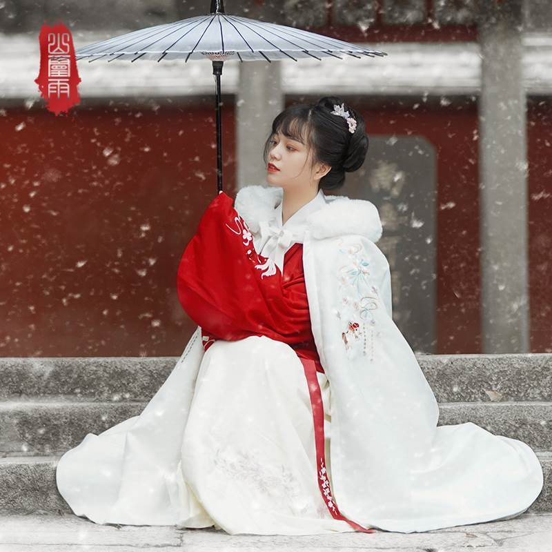 Áo Choàng Hán Phục Dáng Dài Dày Dặn Ấm Áp Mùa Thu Đông Cho Nữ | BigBuy360 - bigbuy360.vn