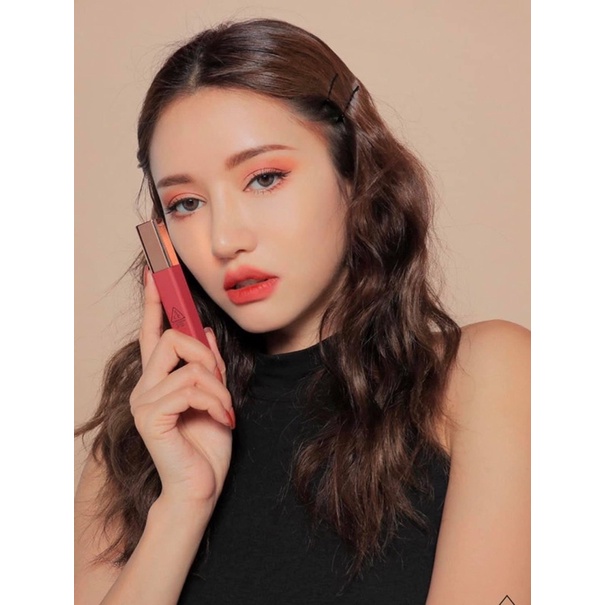 Son kem 3CE Carrot Pink- Cloud Lip Tint màu hồng cam sang chảnh
