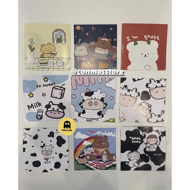 Card ảnh trang trí balo | decor dán tường cute xinh xinh 🧸 HÀNG CÓ SẴN