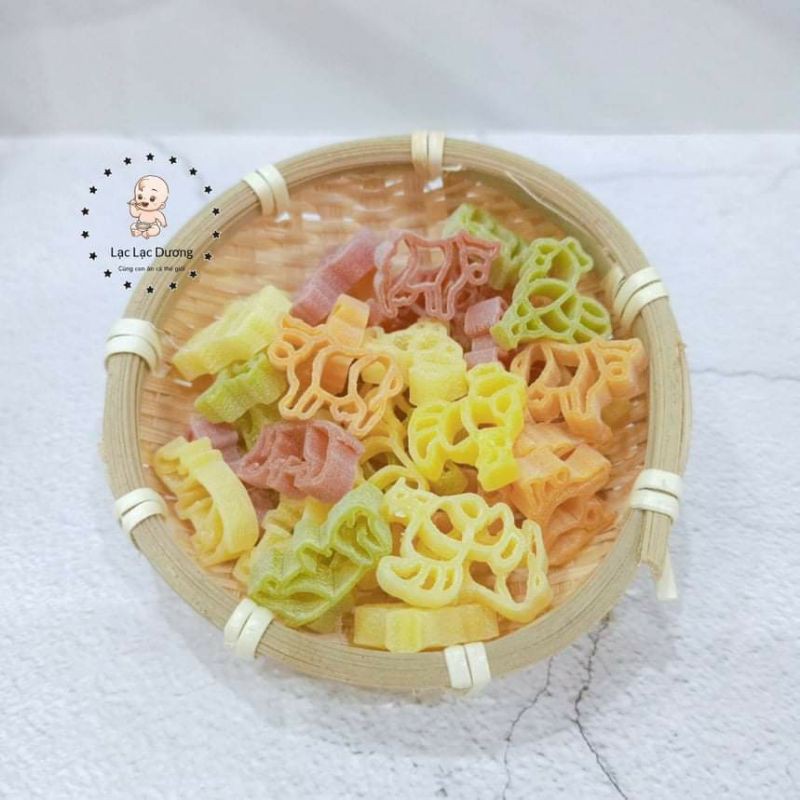 Nui rau củ hình động vật Bartolini cho bé ăn dặm, hộp 250gr