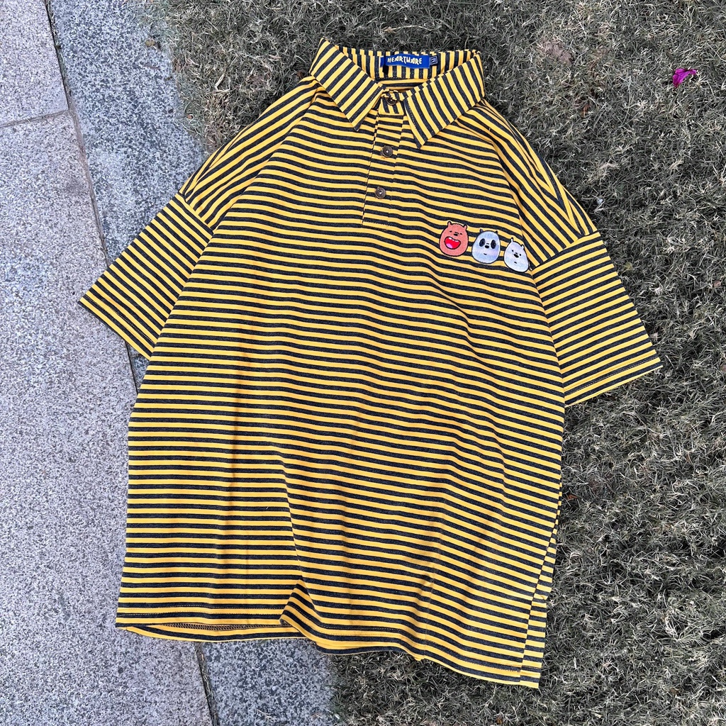Áo thun polo tay lỡ MEANSTORE phông Unisex nam nữ tee oversize form rộng pull Ulzzang Hàn Quốc vải mềm