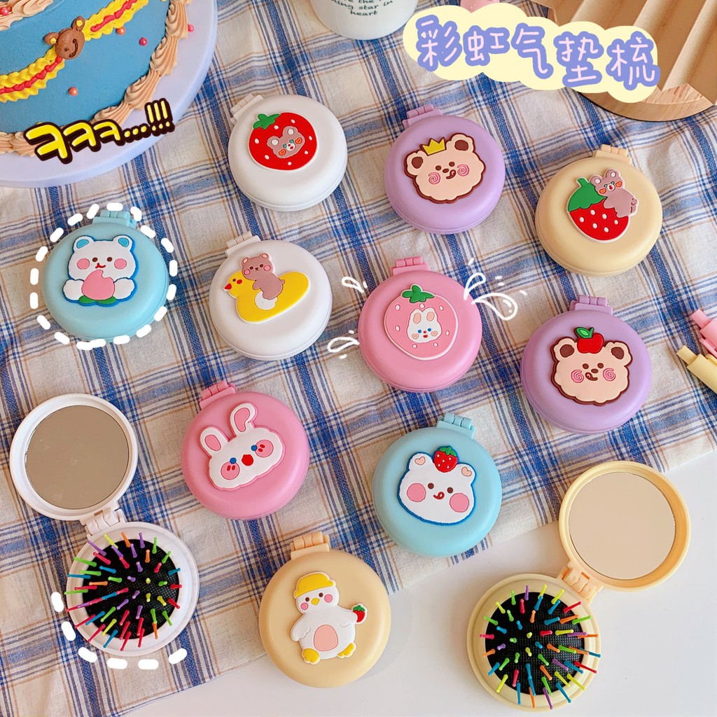 Gương Lược Gấp Cầm Tay Mini Dễ Thương GIAO NGẪU NHIÊN - Dumi Shop