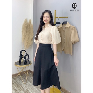 Chân váy xoè trơn chữ A