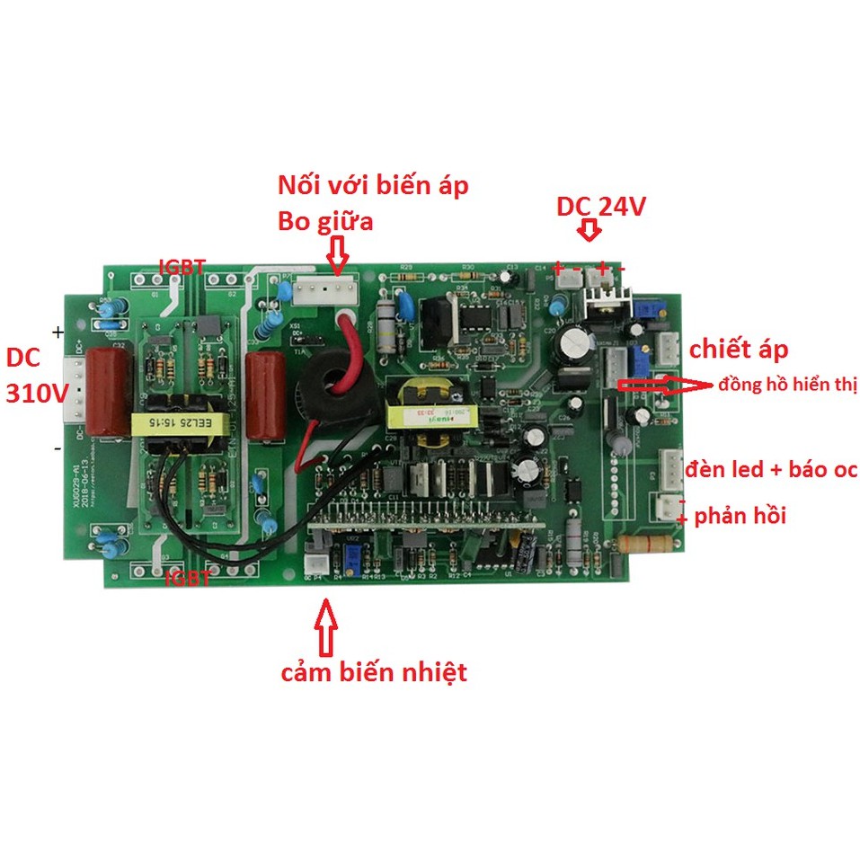 Bo mạch máy hàn que IGBT loại 3 bo