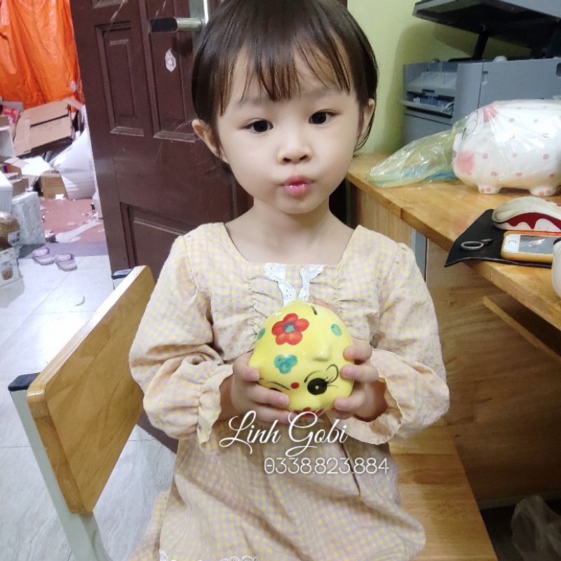 Heo sứ , lợn sứ 8cm nhiều màu