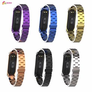 ✪Watch*COD✪ Stainless Steel Wrist Strap For Xiaomi Mi Band 4 Smart Bracelet Mi Band 4 Replaceable Watch Straps