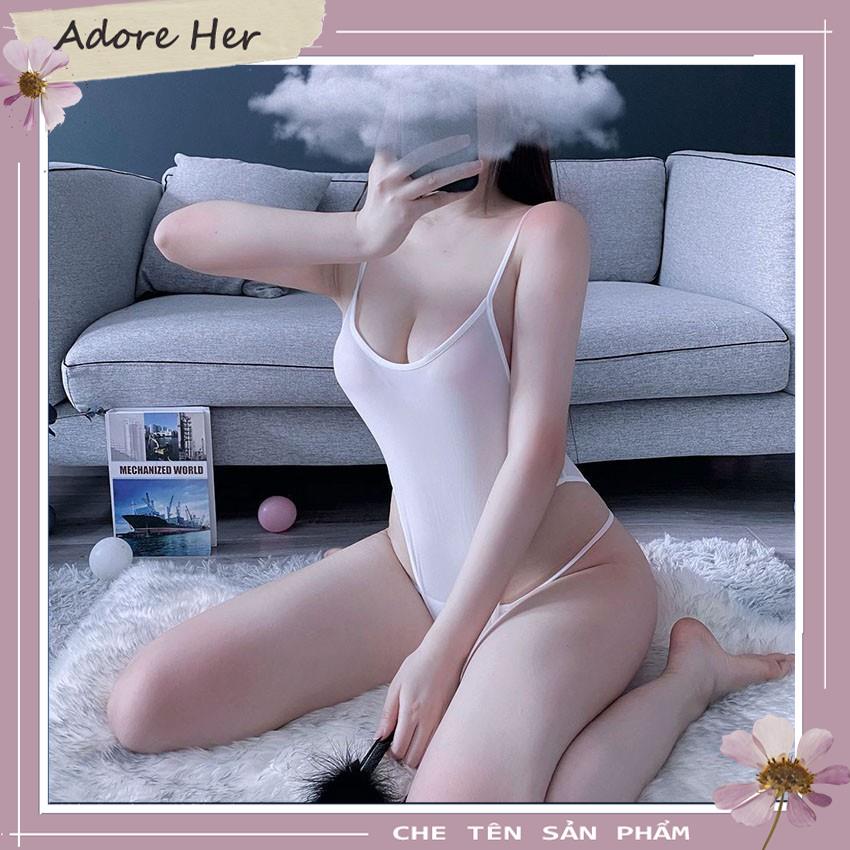 Bộ Đồ Ngủ Body Liền Thân Hở Lưng Gợi Cảm - Ảnh Thật Tại Shop - Bodysuit Sexy Thun Co Giãn  - ADORE HER | BigBuy360 - bigbuy360.vn