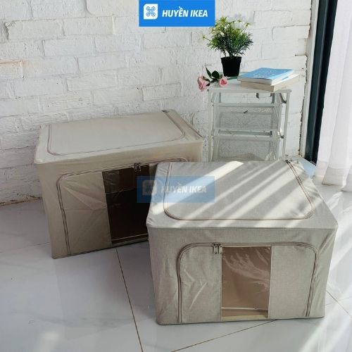 Hộp đựng đồ đa năng khung thép cứng cáp có khóa kéo 2 đầu tiện dụng