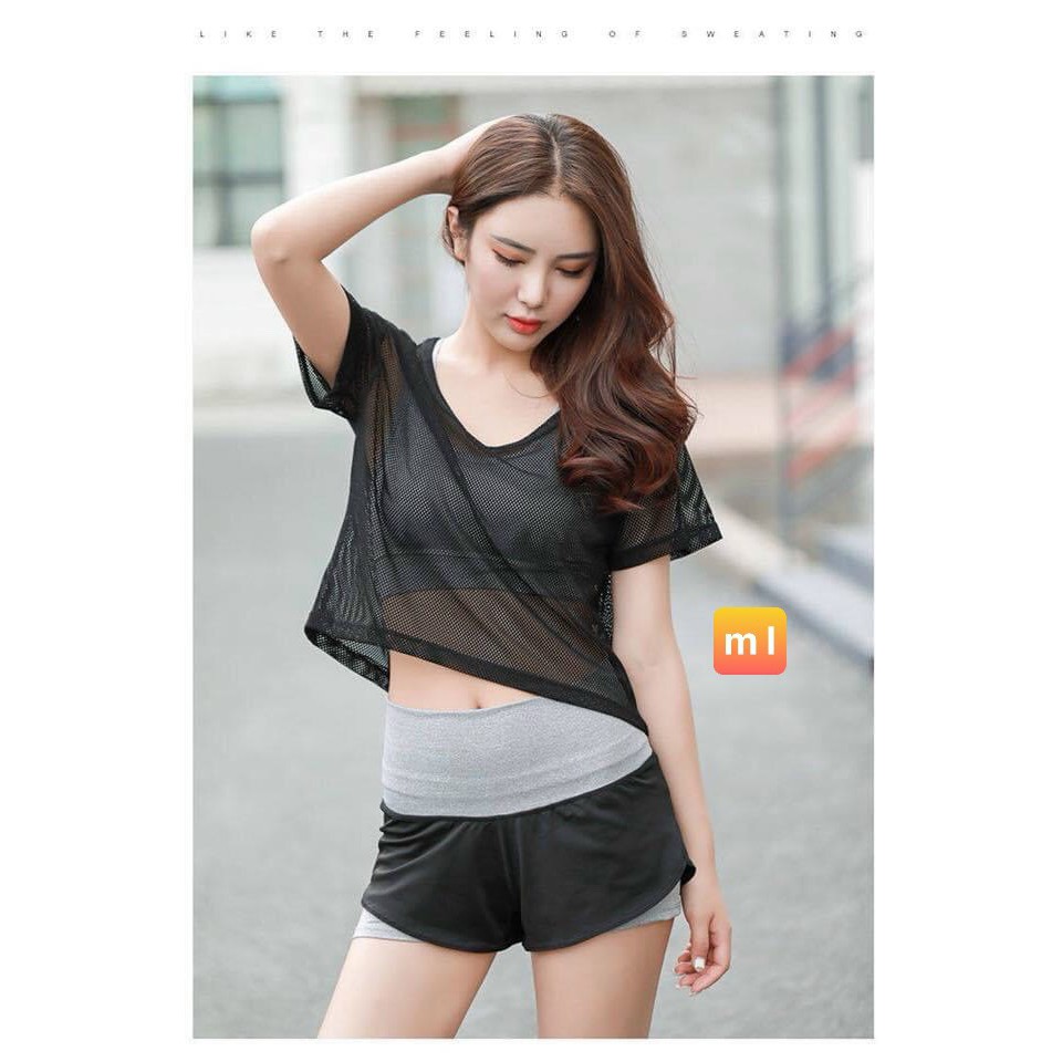 Đồ tập gym nữ 🔥Freeship🔥Áo Tank lưới Tập Gym, Yoga, Aerobic