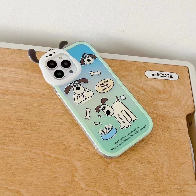 Ốp Điện Thoại Tpu Dẻo Họa Tiết Hoạt Hình Chú Chó Pacha 3D Tai To Cho iphone 13 12 11 Pro XS Max XR