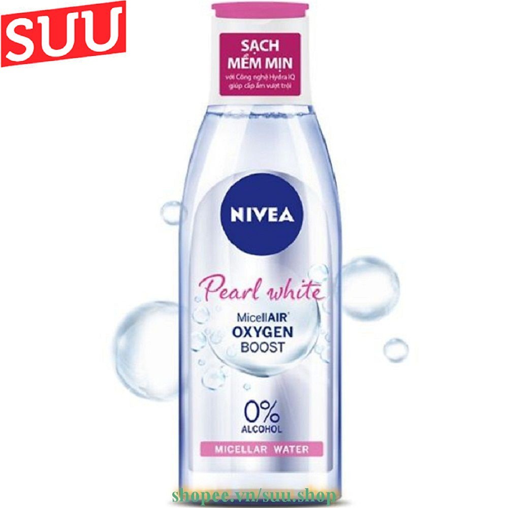 Nước Tẩy Trang 200Ml Nivea Hồng Cho Da Thường Và Da Khô Extra Bright Make Up Clear Chính Hãng.