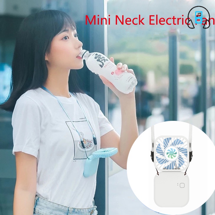 Quạt Điện Mini Đeo Cổ Tiện Lợi Mới