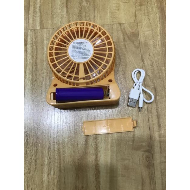 Quạt Mini Cầm Tay, Để Bàn Có Đèn Tích ĐIện Siêu Mát- Quạt Cầm Tay Mùa Hè #3
