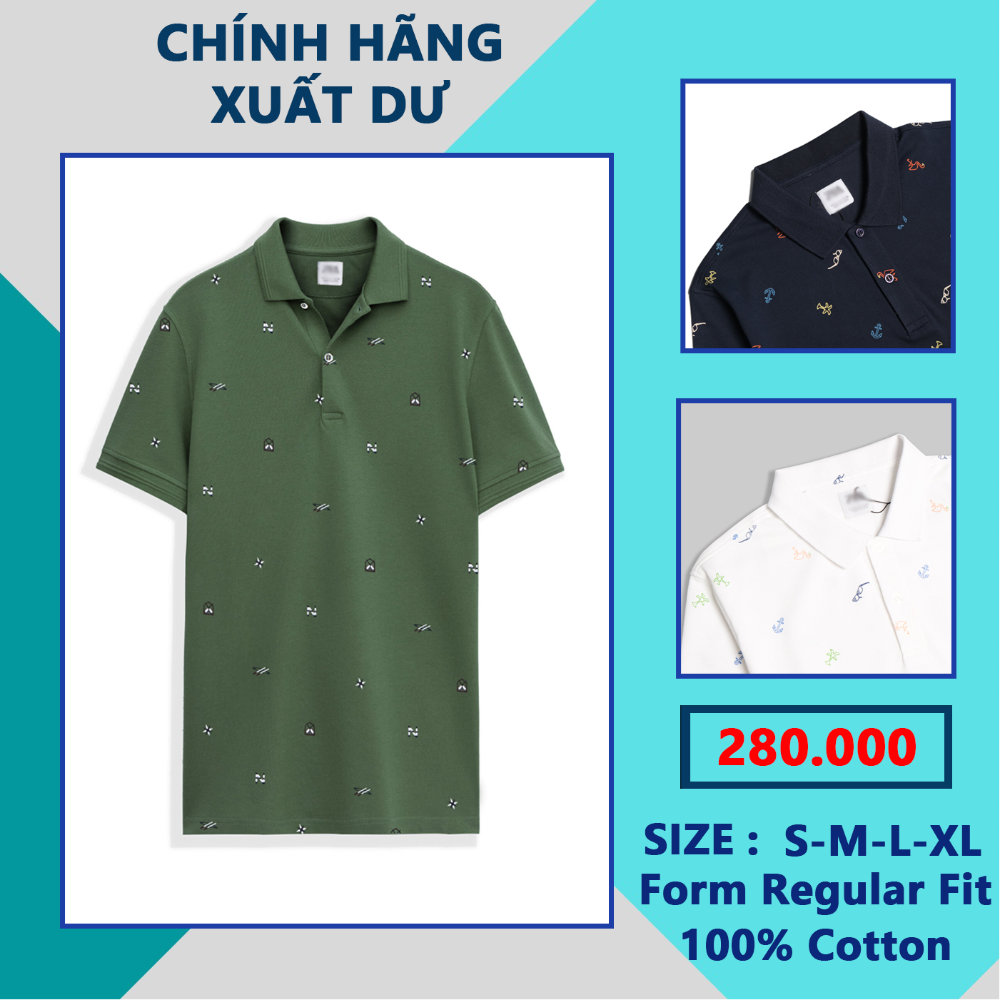 [XUẤT XỊN] ÁO THUN POLO NAM Z.A.R..A HỌA TIẾT VẢI COTTON MỀM MẠI - FO76 SHOP