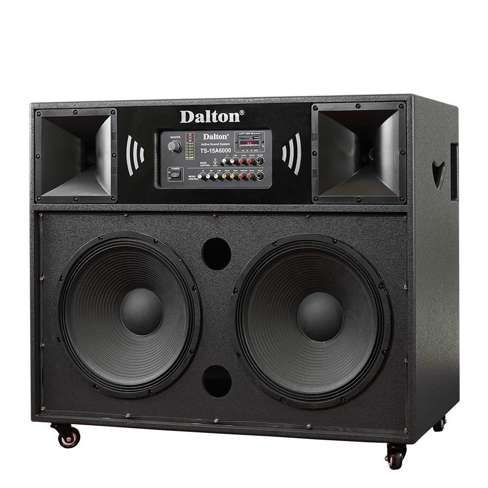 Loa kéo điện karaoke Dalton TS-15A6000, công suất 2200W, Bass loa 4 tấc BH 12 tháng tặng kèm 2 micro UHF