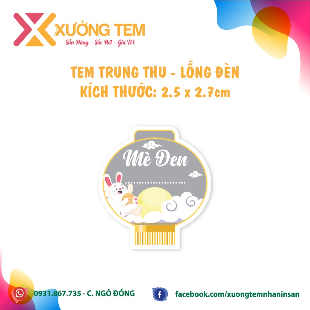Tem Dán, Nhãn Dán Nhân Bánh Trung Thu, Hình Lồng Đèn Mới, Rất Nhiều Nhân Lạ Đặc Biêt