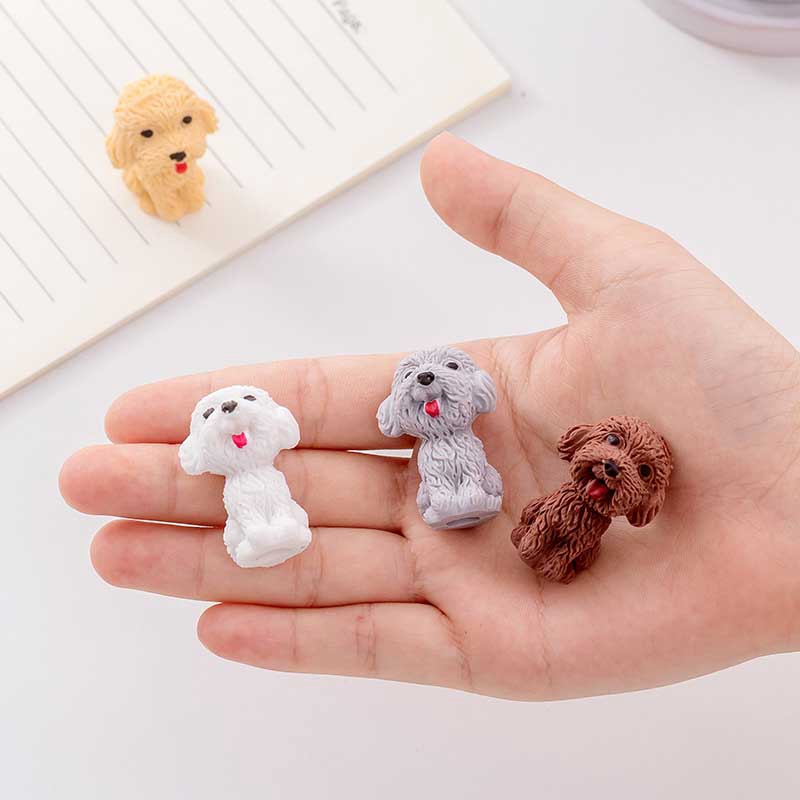 Tẩy xóa hình dạng chú cún đáng yêu cho học sinh