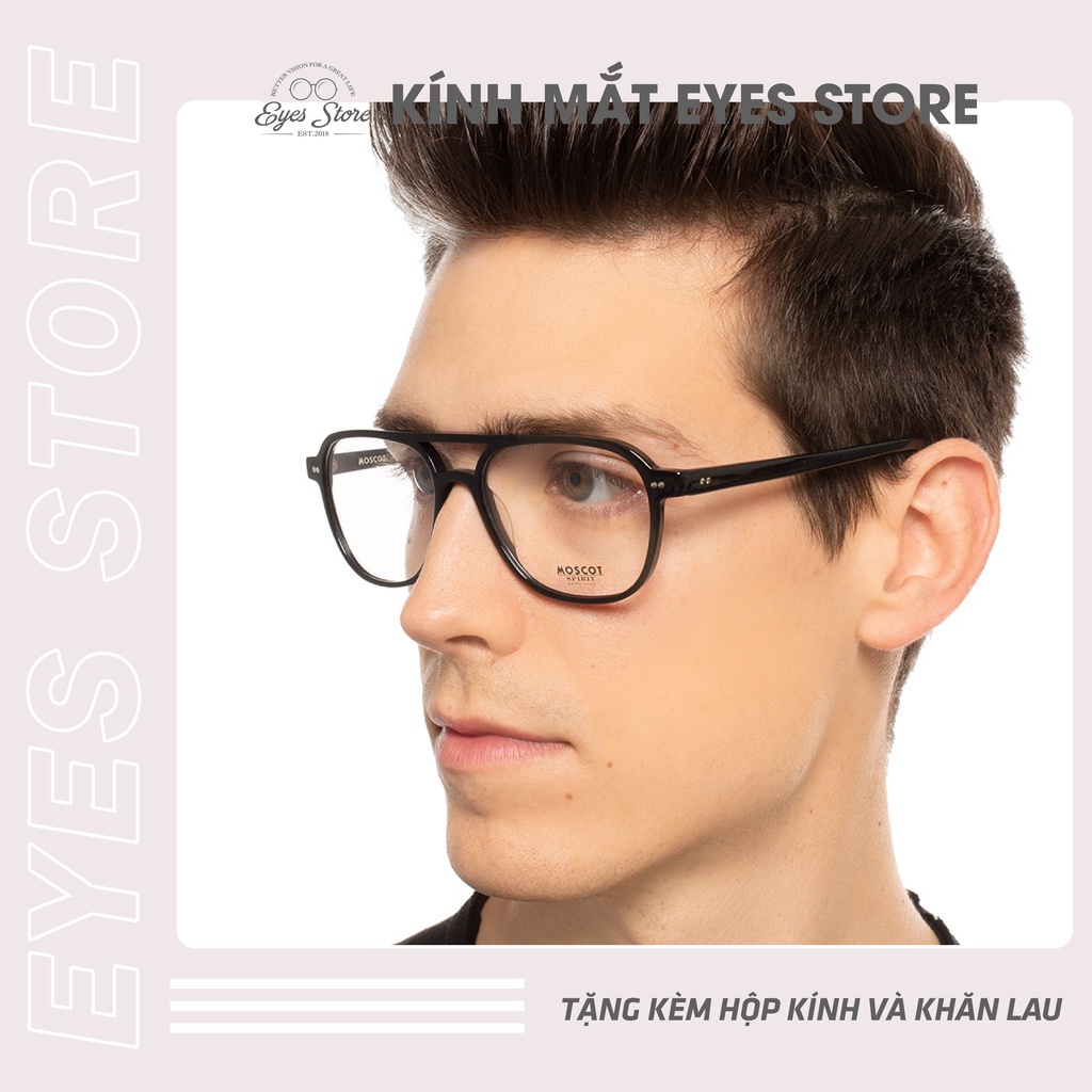 Gọng Kính Cận Nam Moscot Bjorn 01 - Nhựa Lõi Thép